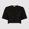 THE CROPPED BOXY TEE - BLACK