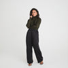 SATIN TAILORED TROUSERS - BLACK