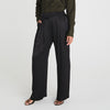 SATIN TAILORED TROUSERS - BLACK