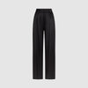 SATIN TAILORED TROUSERS - BLACK