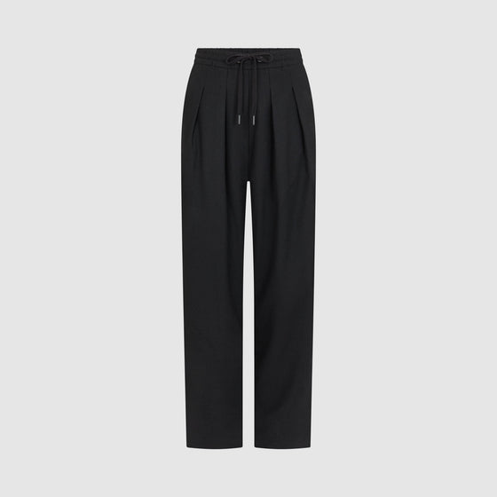 THE ULTIMATE RELAXED WOOL TROUSER - BLACK