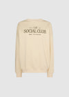 THE SOCIAL CLUB CREWNECK JUMPER - CREAM