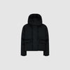 THE SHORT PUFFER COAT - BLACK