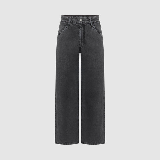 THE ADIE JEAN - WASHED BLACK DENIM