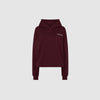 ADJUSTABLE HEM HOODIE - BORDEAUX