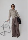 BOUCLE SCARF - MINK
