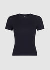 SCULPT RIB T-SHIRT - NAVY