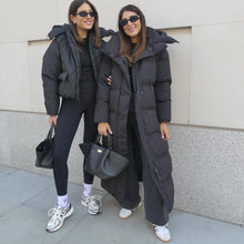  THE LONG PUFFER COAT - BLACK