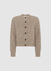 BOUCLE CARDIGAN - MINK