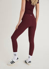 SCULPT RIB LEGGINGS - BORDEAUX