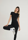 ACTIVE SCULPT T-SHIRT - BLACK