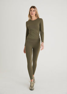  ACTIVE SCULPT LEGGINGS - OLIVE