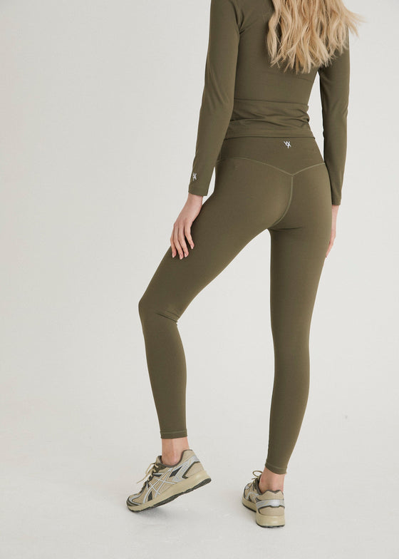 ACTIVE SCULPT LEGGINGS - OLIVE