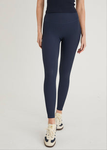  SCULPT RIB LEGGINGS - NAVY