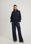 THE SOCIAL CLUB QUARTER ZIP SWEATSHIRT - NAVY