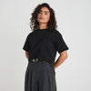 THE CROPPED BOXY TEE - BLACK