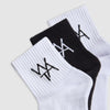 3 PACK LOGO SOCKS - MONOCHROME