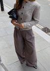 BOUCLÉ CARDIGAN - MINK