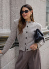 BOUCLÉ CARDIGAN - MINK