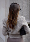 BOUCLÉ CARDIGAN - MINK