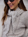 BOUCLÉ SCARF - MINK