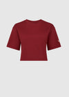 THE CROPPED BOXY TEE - RUST