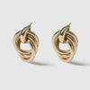 STATEMENT KNOT EARRINGS - GOLD PLATED