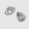 STATEMENT KNOT EARRINGS - SILVER PLATED