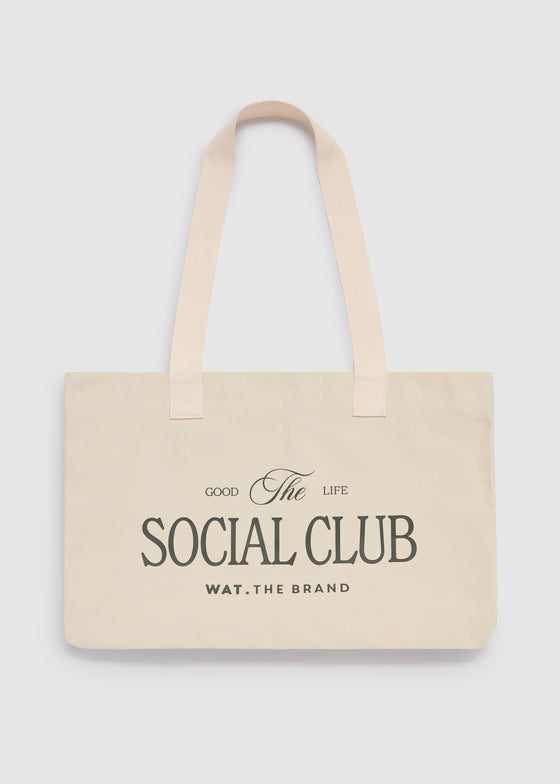 THE SOCIAL CLUB CANVAS TOTE